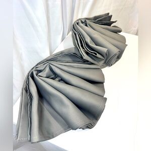 Gray/silver curtain panels with large grommets x2